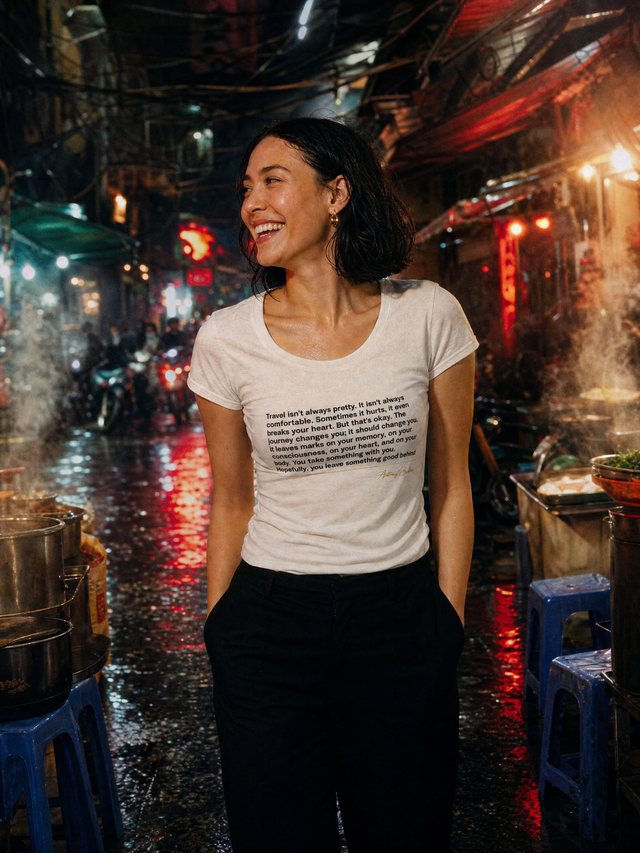 Isn’t Always Pretty — Women's Fitted Scoop T-Shirt in White